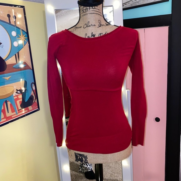 Forever 21 Red Knit Top - Picture 1 of 3